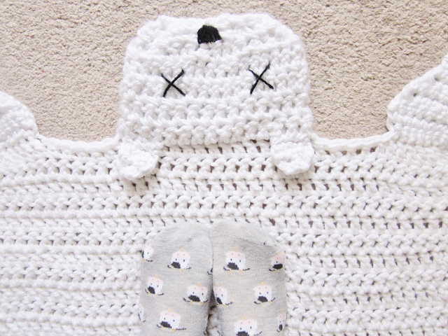Crochet Polar Bear Rug