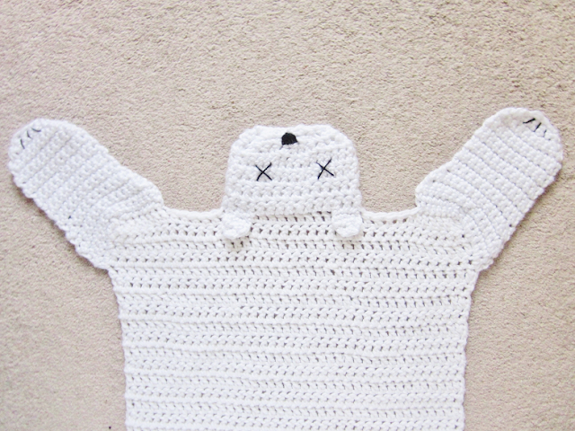 Crochet Polar Bear Rug
